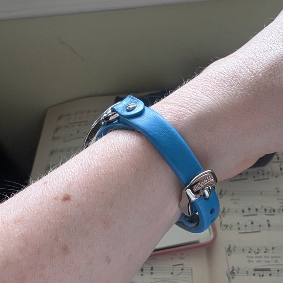 Fossil Silver and Blue Wearable Watch - Picture 3 of 11